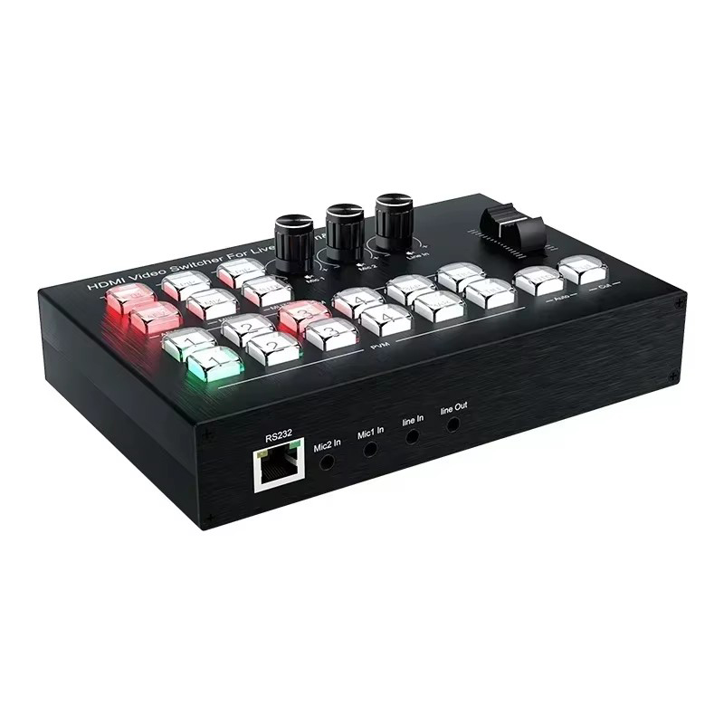 4K HDMI Video Switcher Mic Mix - 4 Hdmi Multi Monitor Video Card 4K ulasan dan harga